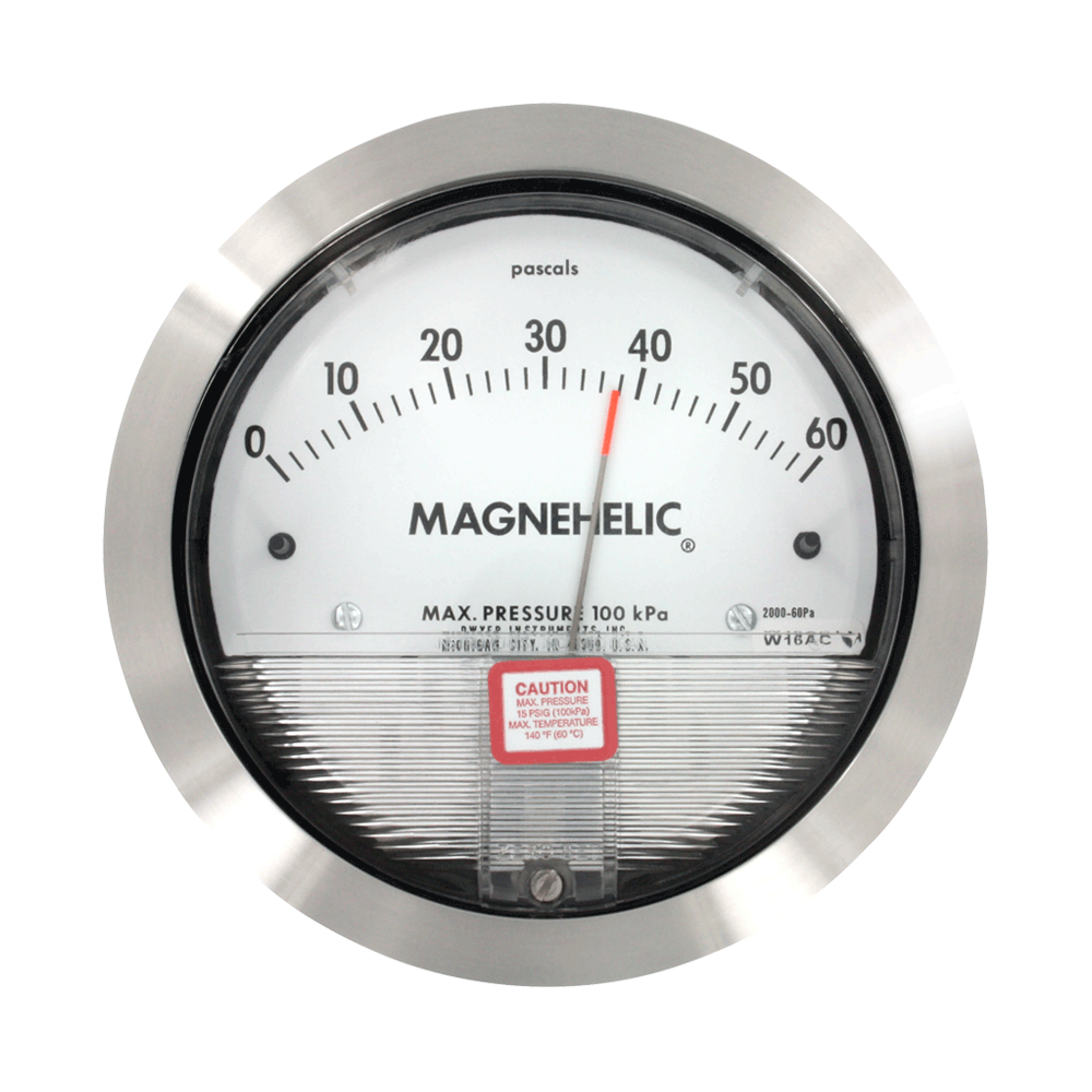 Magnehelic® Differential Pressure Gauge 2000-60PA