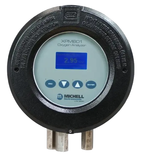 Paramagnetic Oxygen Analyzer for safe operation of electrolyzers Michell XPM601