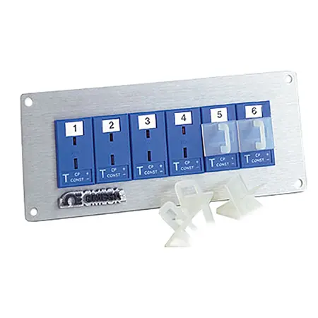 Omega Jack Panels With Color-Coded Miniature Connectors