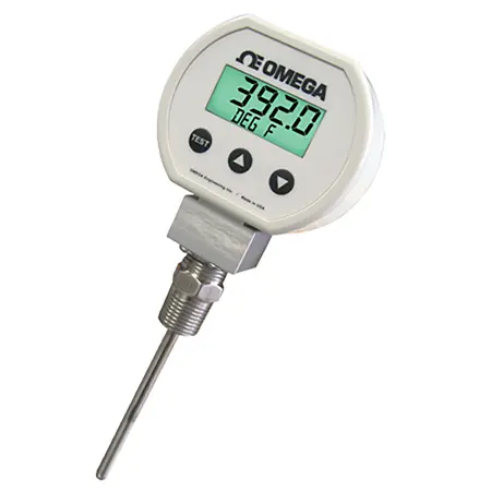 Omega Temperature Transmitter With Display and RTD Sensor